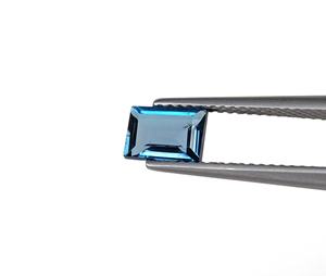 5x7mm Topacio azul natural Rectángulo Baguette Corte Piedra preciosa suelta Piedra natal de Diciembre Precio al por mayor para la fabricación de joyas - Product Image 5