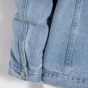 Veste en jean pour homme automne-hiver, qualité supérieure, séchage rapide, 100% coton, logo sur le devant, respirante, écologique, décontractée - Product Image 4