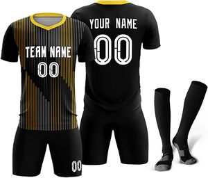 Maillot de football personnalisé de qualité supérieure, léger, à séchage rapide, imprimé numériquement, respirant, à manches courtes, unisexe - Product Image 5