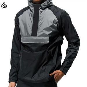 Chaqueta Cortavientos con Logotipo Reflectante para Hombre, Chaqueta de Invierno para Correr al Aire Libre, Chaqueta Deportiva Ligera con Capucha para Entrenamiento - Product Image 4