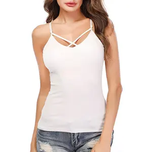 Good Quality Women Sexy Tang Top Women Hot Sale Sleeveless Top Sexy Tang Top New Design Women Workout New Selling Products