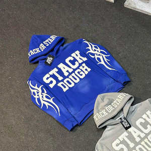 Sweat à capuche en molleton de coton pour homme de qualité supérieure, style zippé, impression sur tissu, fermeture éclair, en vente - Product Image 3