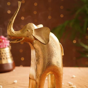 Sculpture élégante d'éléphant en métal, figurine artisanale pour la maison, le bureau, la table, le salon, art décoratif, centre de table - Product Image 6