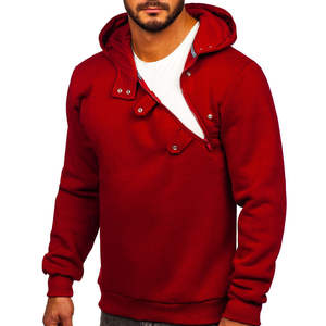 Nouveau style de sweat-shirt à capuche pour homme, style streetwear, style d'hiver avec fermeture éclair incurvée, respirant et à bas prix, col à capuche - Product Image 4