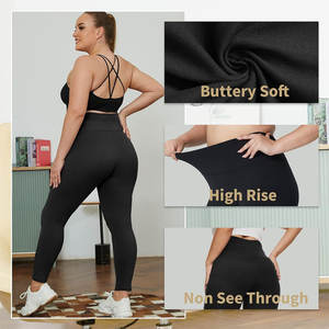 Leggings de sport écologiques respirants extensibles dans quatre directions pour femmes OEM, impression de logo personnalisée, embellissement en strass, yoga - Product Image 3