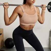Bra Olahraga Wanita Custom dengan Tali yang Dapat Disesuaikan, Bantalan Penyangga Tinggi, Grosir, Bahan Bernapas untuk Yoga, Fitness, Lari, Gym, dan Olahraga Aktif