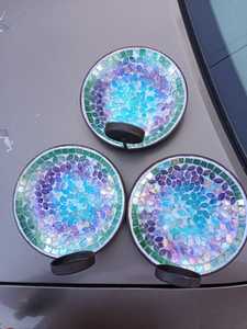 Luxury <b>Mosaic</b> Glass Metal Wall Mounted Candle Holder Sconce Decorative Pillar Stand For Home Hotel Restaurant Wedding Decor Gift - Product Image 6