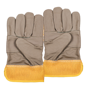 High Quality Cow <b>Split</b> Leather Hand Protection Safety Leather Working Gloves for Work Sialkot Pakistan for Building For Men - Product Image 1