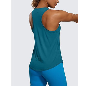 Womens Pima Cotton Racerback <b>Workout</b> Custom Logo Gym Wear <b>Tank</b> <b>Top</b> - Product Image 6