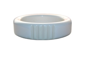 Meilleur Bracelet Jonc Vintage en Céramique et Résine Blanc et Noir, Design Classique, Élégant, Unisexe, Tendance, Bijou pour Mariage et Fête, pour Femme - Product Image 3