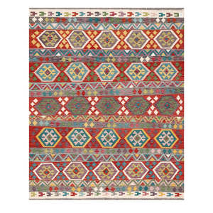 Alfombras Imaco, Alfombra Kilim de Maimana, Afganistán, 248 x 200 cm, Alfombras y Conjuntos Tradicionales Afganos - Product Image 1
