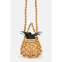 Nouveau Style Tendance Rectangle Rotin Paille Fourre-Tout Sac À Main À La Mode D'été Sac De Plage À La Mode Poubelle De Rangement HNH Artisanat Vietnam