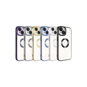 Coque en silicone bleu marine Netzy SAFA Omega pour iPhone 15 11Pro 14 Plus - Protection de l'appareil photo et fenêtre pour le logo - Product Image 2