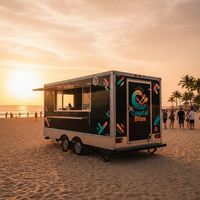 Cuisine mobile Wecare Foodtruck Remorque alimentaire européenne Foodtruck de rue Entièrement équipée à vendre aux États-Unis