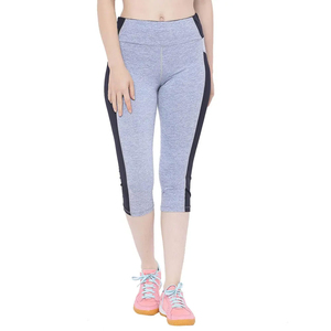 Latest Design Women Workout Gym <b>Capri</b> Lightweight High Waist Compression Gym <b>Capri</b> Fitness Wear Solid Color Women <b>Legging</b> Pant - Product Image 1