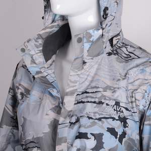 Veste imperméable réversible femme FHOH-matelassé Polyester tissu coupe-vent respirant support capuche fermeture éclair Fitness impression printemps - Product Image 1