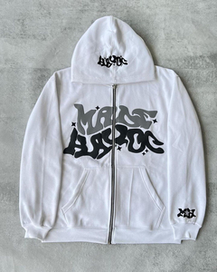 OEM Wholesale Men's Plus Size <b>Zip</b>-Up Fleece Winter <b>Hoodie</b> Custom Print Logo High Quality French Fabric <b>Black</b> Color Available - Product Image 3