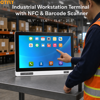 Terminal HMI tout-en-un industriel MES pour le contrôle des stocks d'entrepôt, écran tactile capacitif 10 points de 15,6 pouces, Android 13, WiFi, PoE