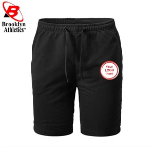 Short d'entraînement de gymnastique à la taille élastique pour homme Short de fitness décontracté à motif solide Méthode de tissage non tissé teint en plaine - Product Image 6