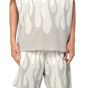 2025 Summer Fashion Casual Fitness <b>Set</b> for Men Wholesale Short Sleeve Tshirt and Shorts Two Pieces Tracksuit for Autumn Season - Product Image 6