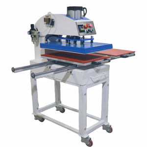 Presse à chaud automatique 40*40 / 40*50 / 40*60 / 48*48 cm, presse à transfert thermique pneumatique à double station pour t-shirts - Product Image 4