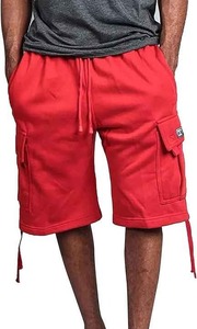 Pantalones Cortos Casuales de Estilo Cargo para Hombre, Cintura Alta, Color Sólido, con Cordón, Algodón, Ajuste Relajado, Venta al Por Mayor, OEM 2025 - Product Image 6
