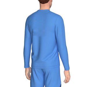 Chemises de pêche à col rond à motif uni, vêtements d'extérieur en polyester et élasthanne, vêtements de pêche - Product Image 5