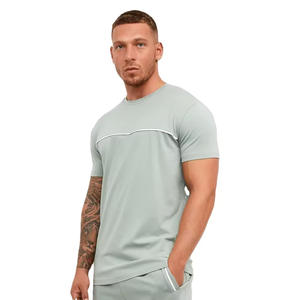 Camisetas de Punto Casuales para Hombre, con Logotipo Personalizado, de Lona de Algodón Transpirable de 210 g/m², 100 % de Alta Calidad, Precio de Fábrica - Product Image 6