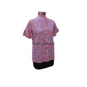 Vestido Midi 100% Algodón con Estampado Floral, Bolsillos Hechos a Mano, Decoración con Botones, Corte Holgado, Cintura Natural, Transpirable, Logotipo en la Espalda - Product Image 4