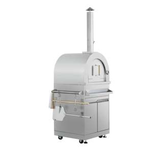 <span class=keywords><strong>Four</strong></span> à pizza au bois en acier inoxydable <span class=keywords><strong>avec</strong></span> armoire inférieure - Product Image 4