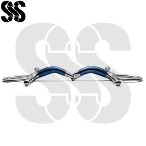 Bocado de Acero Inoxidable Ligero y Duradero de Buena Calidad con Boquilla Articulada, Antideslizante, Anti-tirones, de Mejillas Completas, Doble - Product Image 3