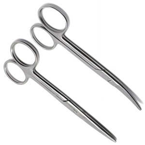Juego de 2 tijeras Mayo rectas y curvas 5,5 "instrumentos quirúrgicos romos/Romos - Product Image 3