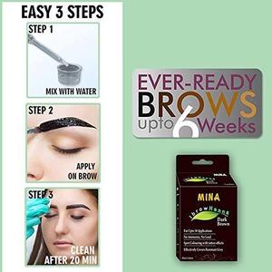 MINA IBrow 2025 Vente Chaude Poudre De Henné Naturel Vegan Ingrédients Professionnel DIY Étanche Teinte Kit Long Sourcils Enhancer - Product Image 2