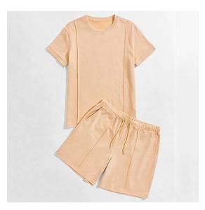 Conjunto de 2 piezas de algodón con logotipo personalizado para hombre, conjunto de 2 piezas con Etiqueta Privada, para verano - Product Image 5