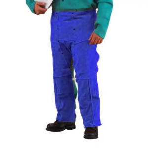 Pantalones de soldadura de cuero de vaca resistentes al fuego de calidad superior - Product Image 2