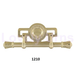 Poignées en bois en laiton de cercueil avec le miroir poli - Product Image 1