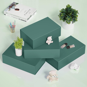 กล่องของขวัญแม่เหล็กพับได้พร้อมฝาปิดบรรจุภัณฑ์แบบกำหนดเองของขวัญขายปลีกและส่งเสริมการขาย - Product Image 1