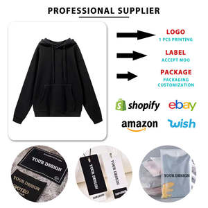 Conjunto de pantalones de chándal y Sudadera con capucha de algodón y poliéster personalizado al por mayor, chándal unisex de gran tamaño - Product Image 3