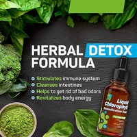 Formule personnalisée de boisson sans alcool, gouttes de menthe pure, chlorophylle liquide