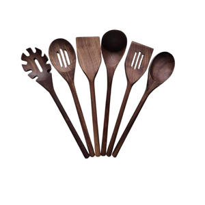 ชุดช้อนไม้ทำด้วยมือชุดเครื่องครัวเครื่องใช้บนโต๊ะอาหารทำจากไม้และของตกแต่งเครื่องครัวสำหรับการเสิร์ฟการทำอาหารและการรับประทานอาหาร - Product Image 3