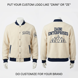 Custom Men's <b>Running</b> <b>Jacket</b> 240g Premium Polyester Fleece Light Olive Full Zip Embroidery Print Embossed Logo Waterproof - Product Image 1