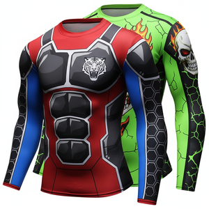 Digital Printed 3D Short Sleeve Rash Guard Custom Cosplay Gym Fitness Shirt <b>Men</b> <b>eve</b> Fitness Compression T Quick Dry Breathable - Product Image 1