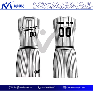 Uniformes de basket-ball personnalisés Tissu respirant de qualité supérieure, impression par sublimation, ensemble maillot et short pour hommes - Product Image 4