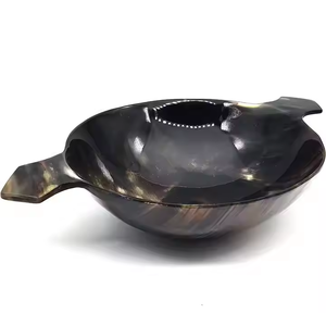 2025 plus récent meilleurs bols meilleure vente bol en corne de service en articles de corne naturelle sans danger pour les aliments Design exclusif bol en corne de service - Product Image 4