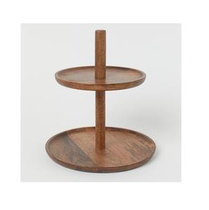 Support à gâteau en bois de meilleure qualité avec fini naturel utilisé pour la décoration de table de la maison et de l'hôtel modernes - Product Image 4