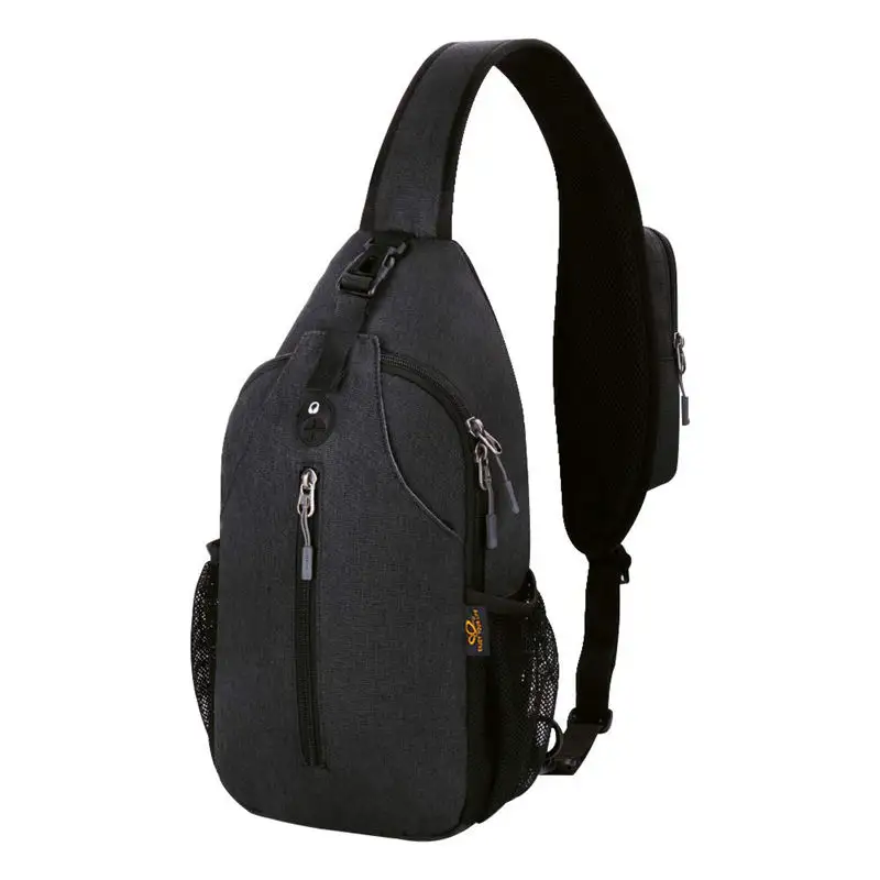 Custom Impresso Poliéster Crossbody Bag Sling Mochila Com Zipper Pocket Viagem Caminhadas Peito Bag Daypack Para Mulheres Sacos De Ombro