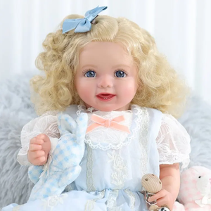 Muñecas Bebés Reborn Sonrientes Babeside <span class=keywords><strong>Susan</strong></span>, Muñeca Niña de 20 Pulgadas, Cabeza de Vinilo Realista, Cuerpo de Tela Suave con Ojos Abiertos - Product Image 4