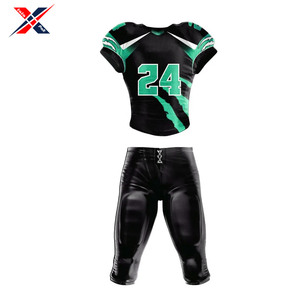 Maillot de football américain unisexe pour adultes nom d'équipe personnalisé et numéro de logo imprimé bonne vente faites votre propre ensemble à faible taux - Product Image 4