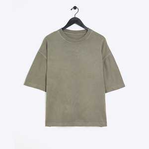 Haute qualité personnalisé décontracté plaine t-shirt col rond 100% coton matériel fait blanc hommes à manches longues t-shirts - Product Image 5