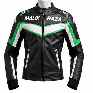 Chaqueta de moto de cuero genuino con bolsillo de armadura de Nivel 2 CE | Especificación personalizada | MOQ bajo - Product Image 4